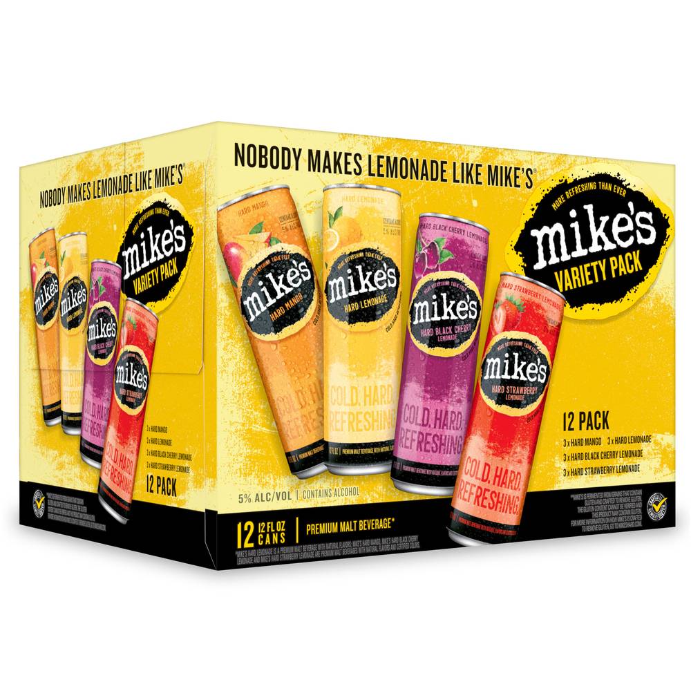 Mike's Premium Malt Beverage Beer Variety Beer (12 x 12 fl oz)