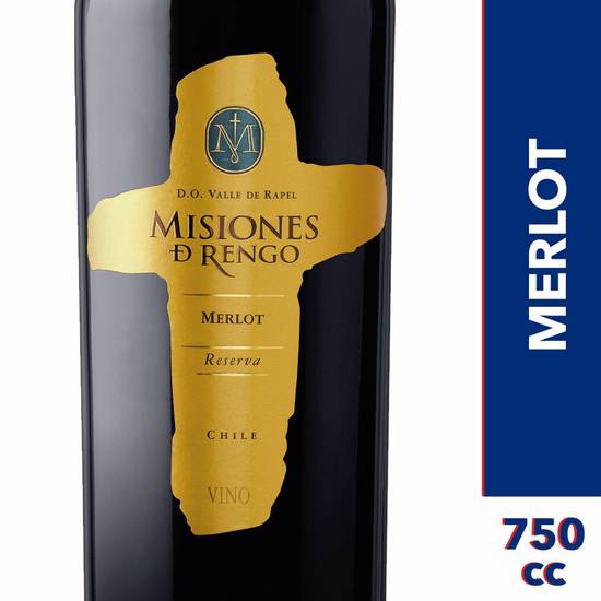 Misiones de rengo vino merlot reserva (botella 750 ml)