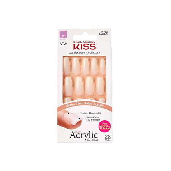 KISS Salon Acrylic French Nails, Strong Enough