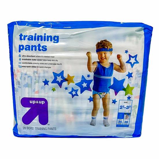 Up&Up Boys' Training Pants Jumbo pack (2t-3t)