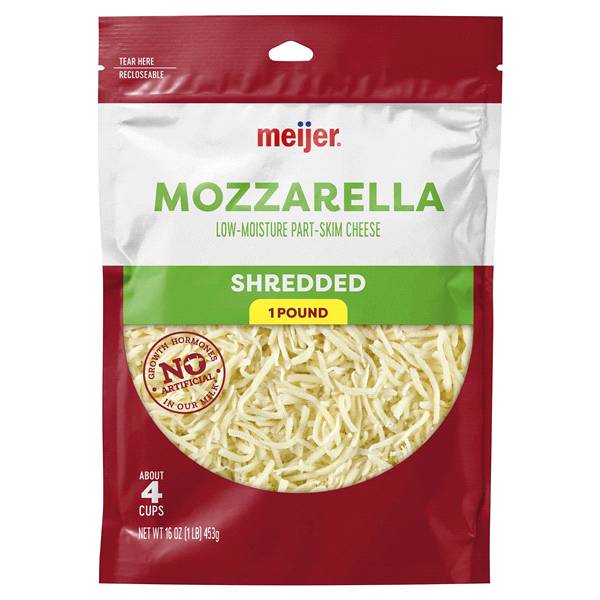 Meijer Shredded Mozzarella Cheese (1 lbs)