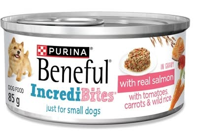 Purina (Md) Beneful(Md) Incredibites(Md) Avec Du Vrai Saumon En Sauce Nourriture Pour Chiens 85 G / Beneful Incredibites Real Salmon In Gravy, Wet Dog Food 85.0 G