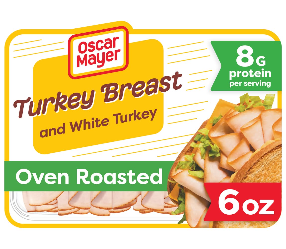 Oscar Mayer Shaved Oven Roasted Turkey Breast and White Turkey Lunch Meat (6 oz)