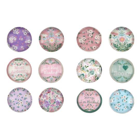 Assorted 1" Round Magnets, 6Pc. By Fab Finds