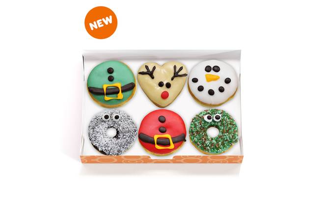 The Holidays Box of 6 Donuts