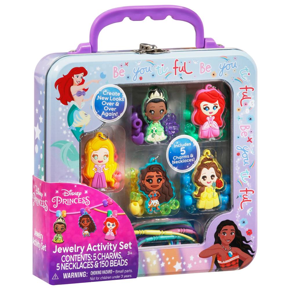 Tara Toy Disney Princess Necklace Activity Set in Tin Carry Case