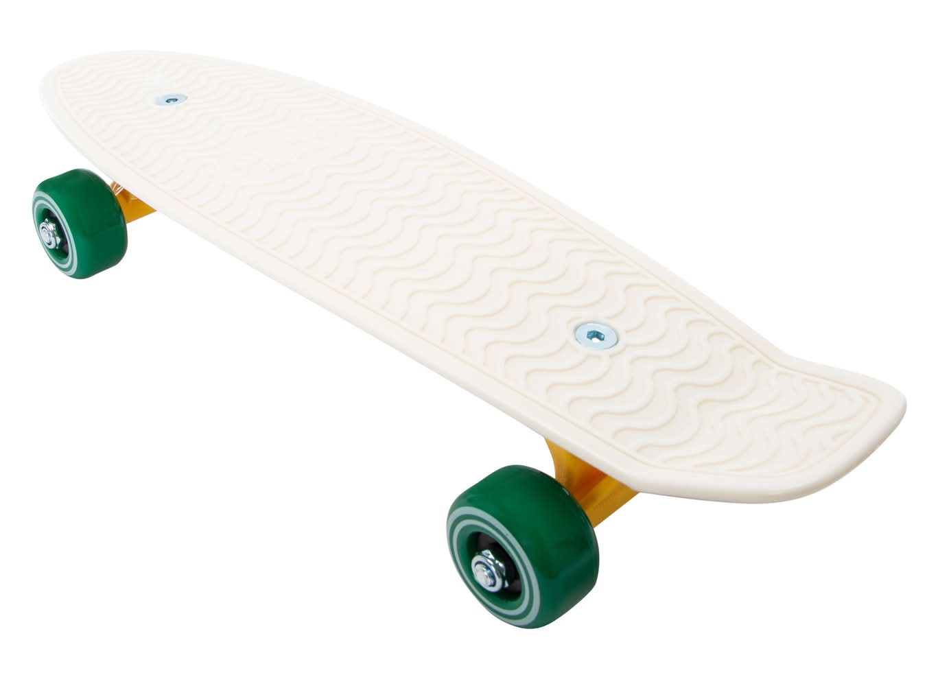 Mini Plastic Cruiser Skateboard 17in White Green