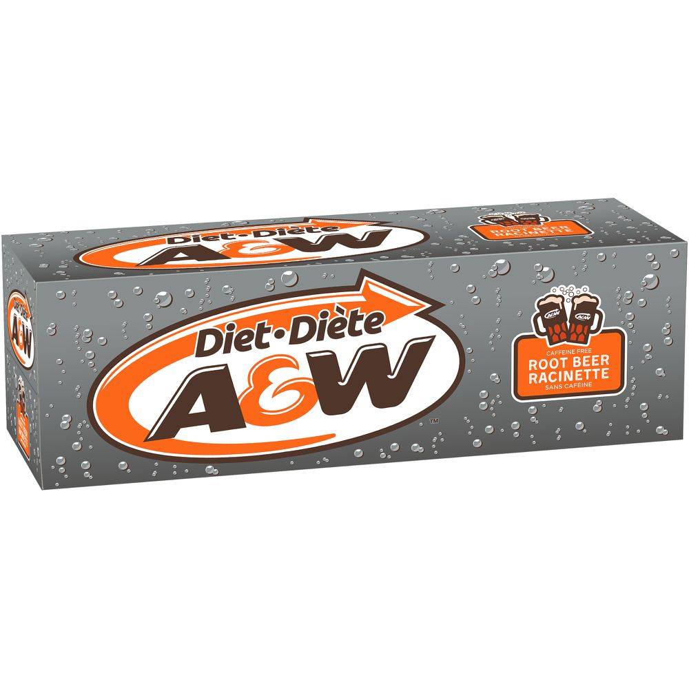 A&W Diet Root Beer (12 x 355 ml)