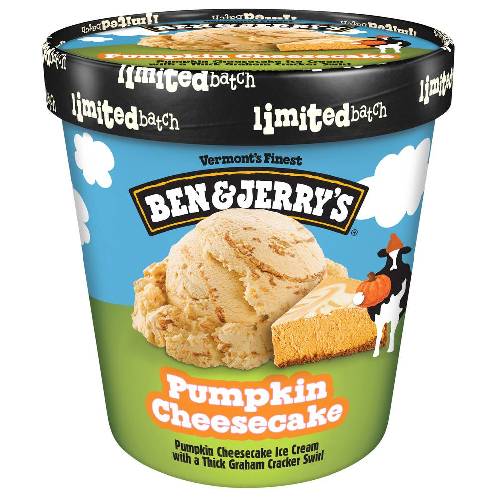 Ben & Jerry's Pumpkin Cheesecake Ice Cream (1.04 lbs)