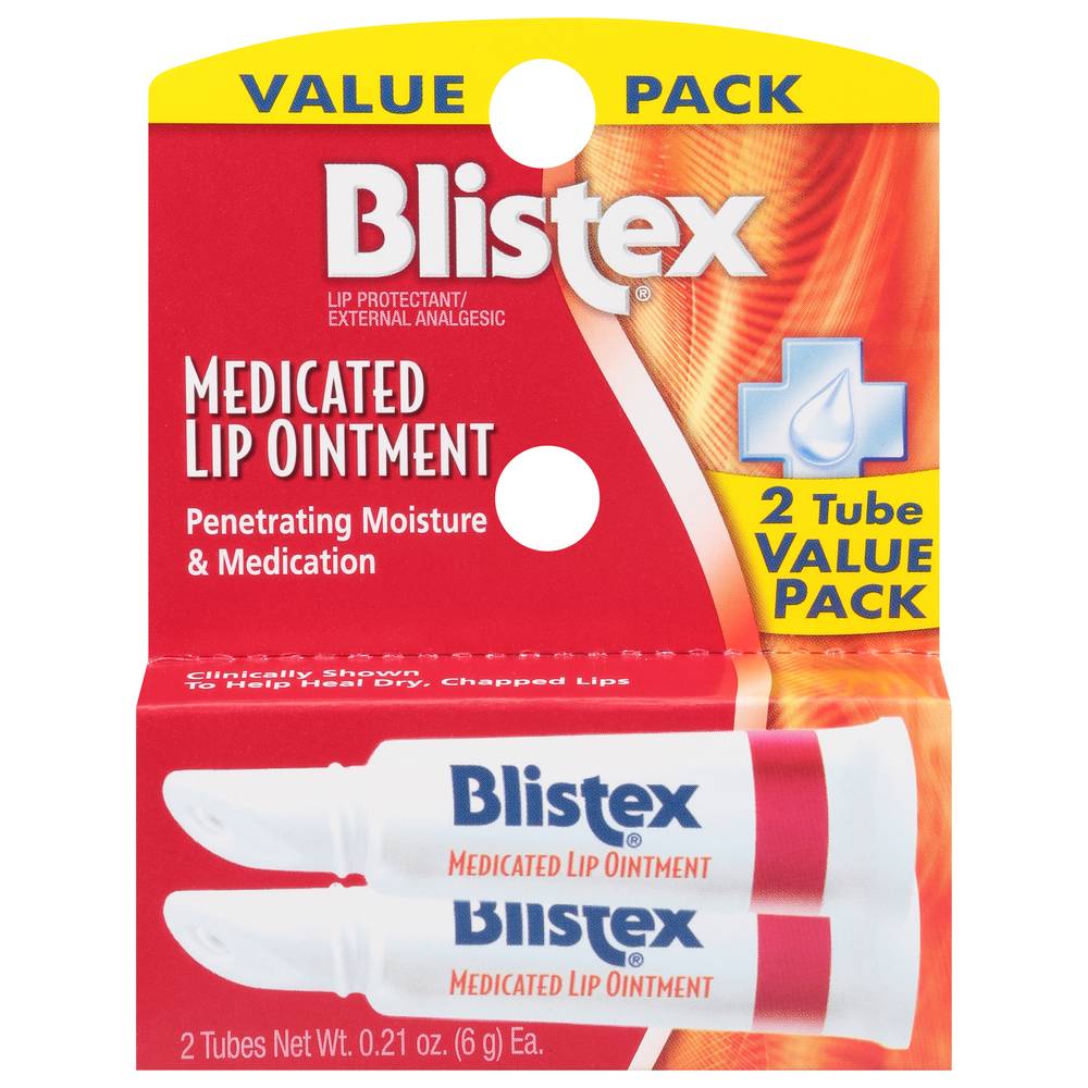 Blistex Medicated Lip Ointment (0.21 oz, 2 ct)