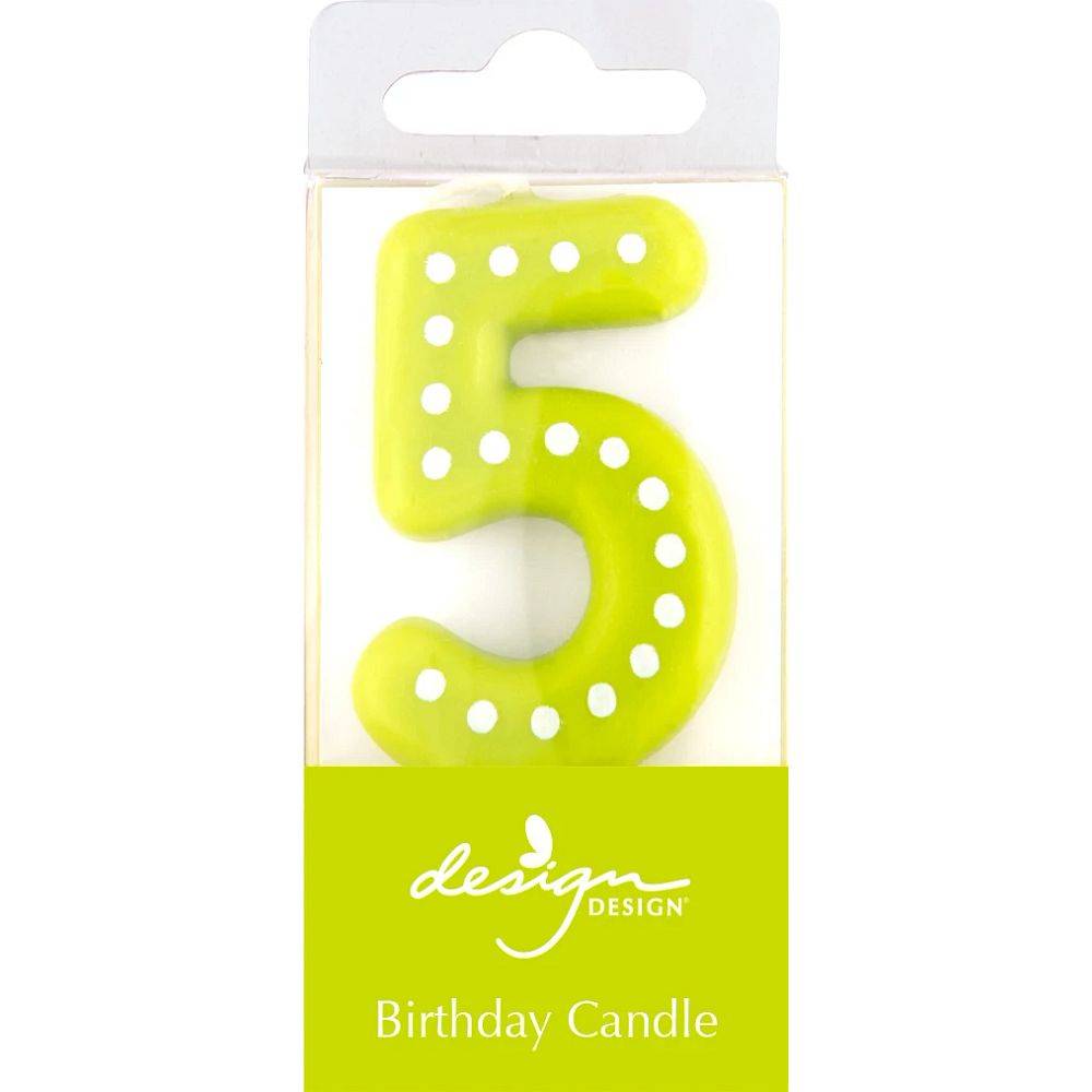 Design Design Marquee-5 Candle-Birthday-Numeric