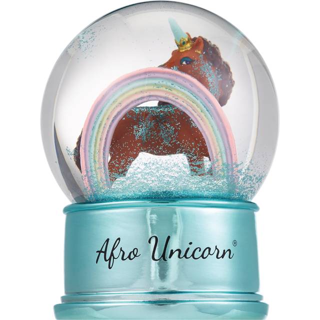 Afro Unicorn Snow Globe, Assorted, 5.25 in
