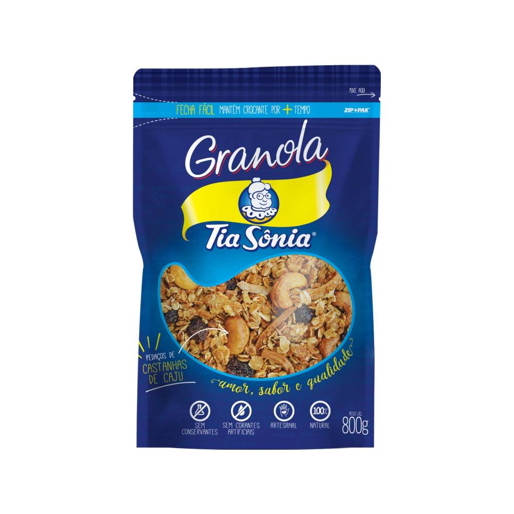Tia sônia granola tradicional (800 g)