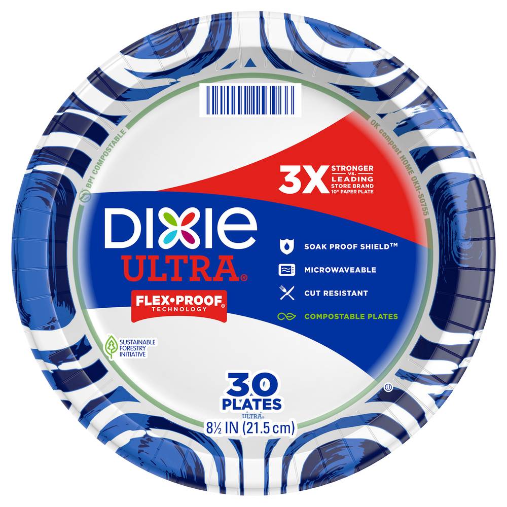 Dixie Ultra 8-1/2 Inch Plates (30 ct)