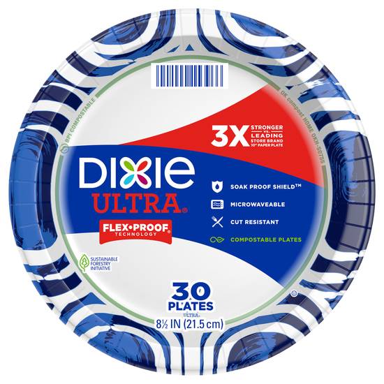 Dixie Ultra 8-1/2 Inch Plates (30 ct)