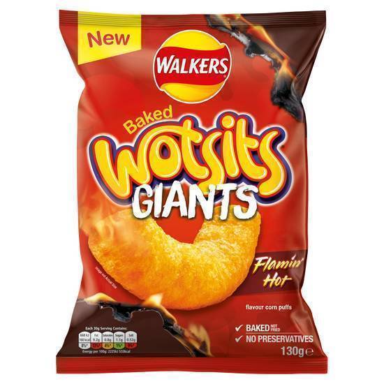 Wotsits Giants Flamin Hot 130g ORIGINAL PRICE £2.99