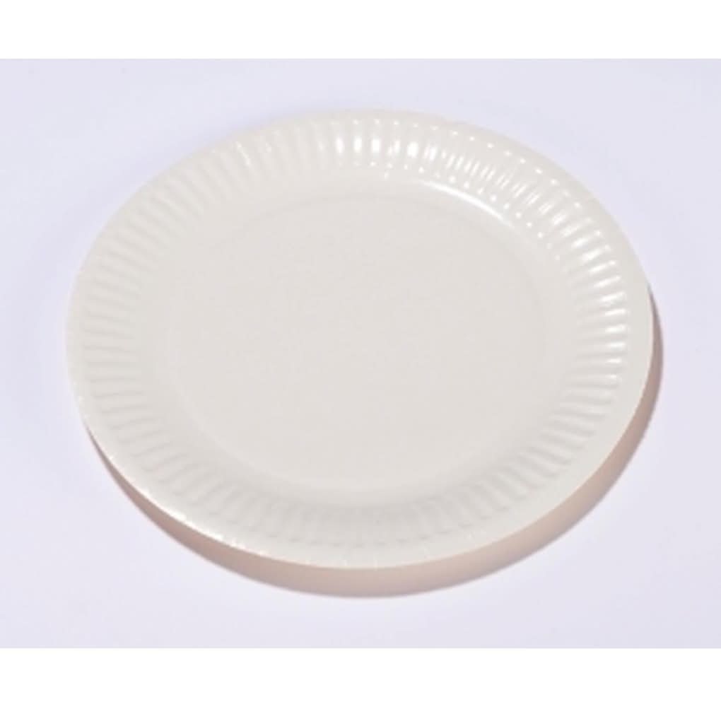 Carrefour Home - Assiettes jetables, 23 cm, blanc (50)