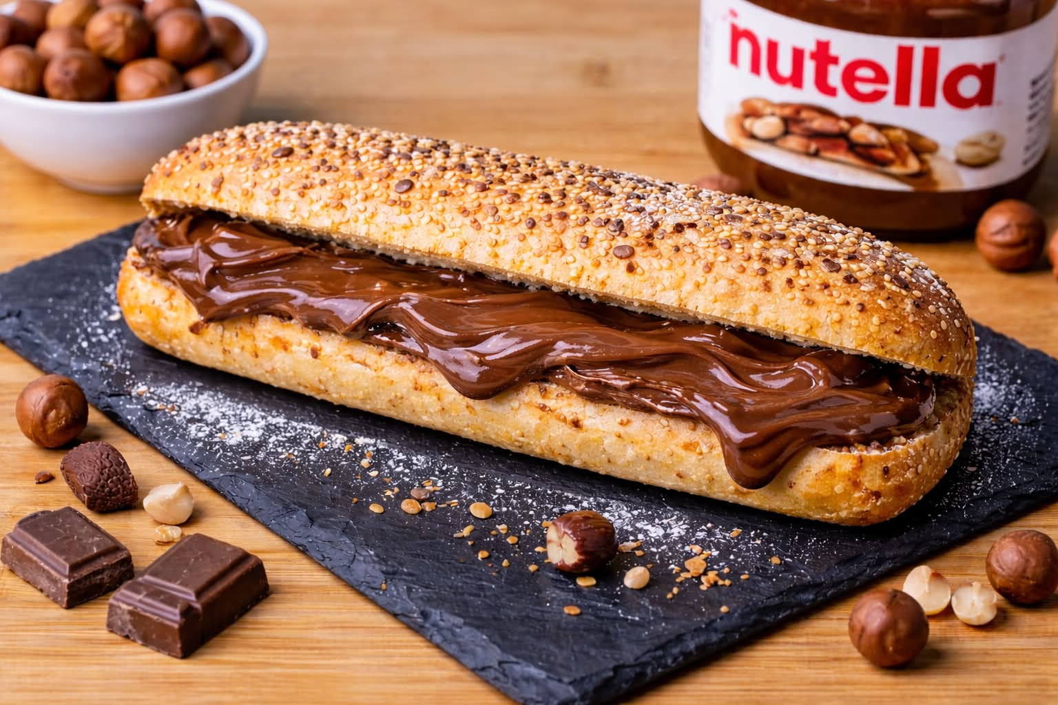 🥪🍫 Sandwich au Nutella doré au four