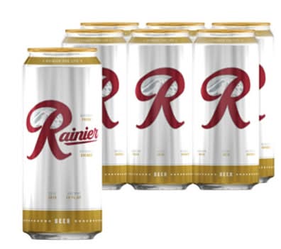 Rainier Brewing Company Mountain Fresh Beer (6 x 16 fl oz)