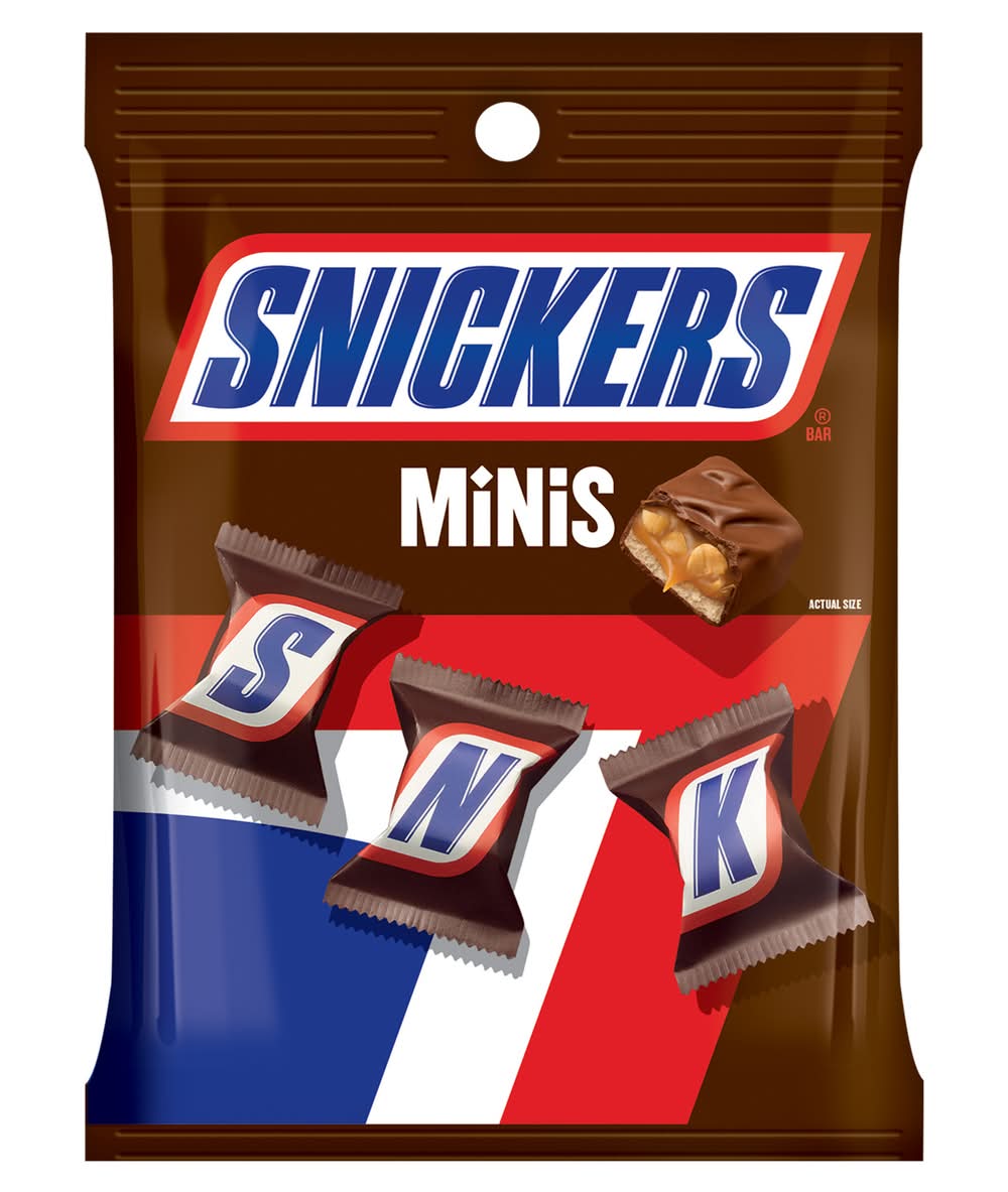 Snickers Minis Milk Chocolate Loaded With Peanuts Caramel & Nougat (2.48 oz)