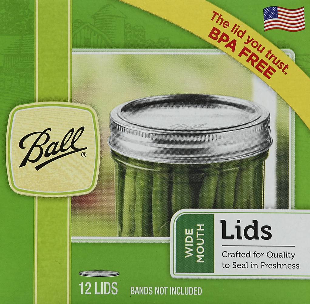 Ball Wide Mouth Metal Mason Jar Lids