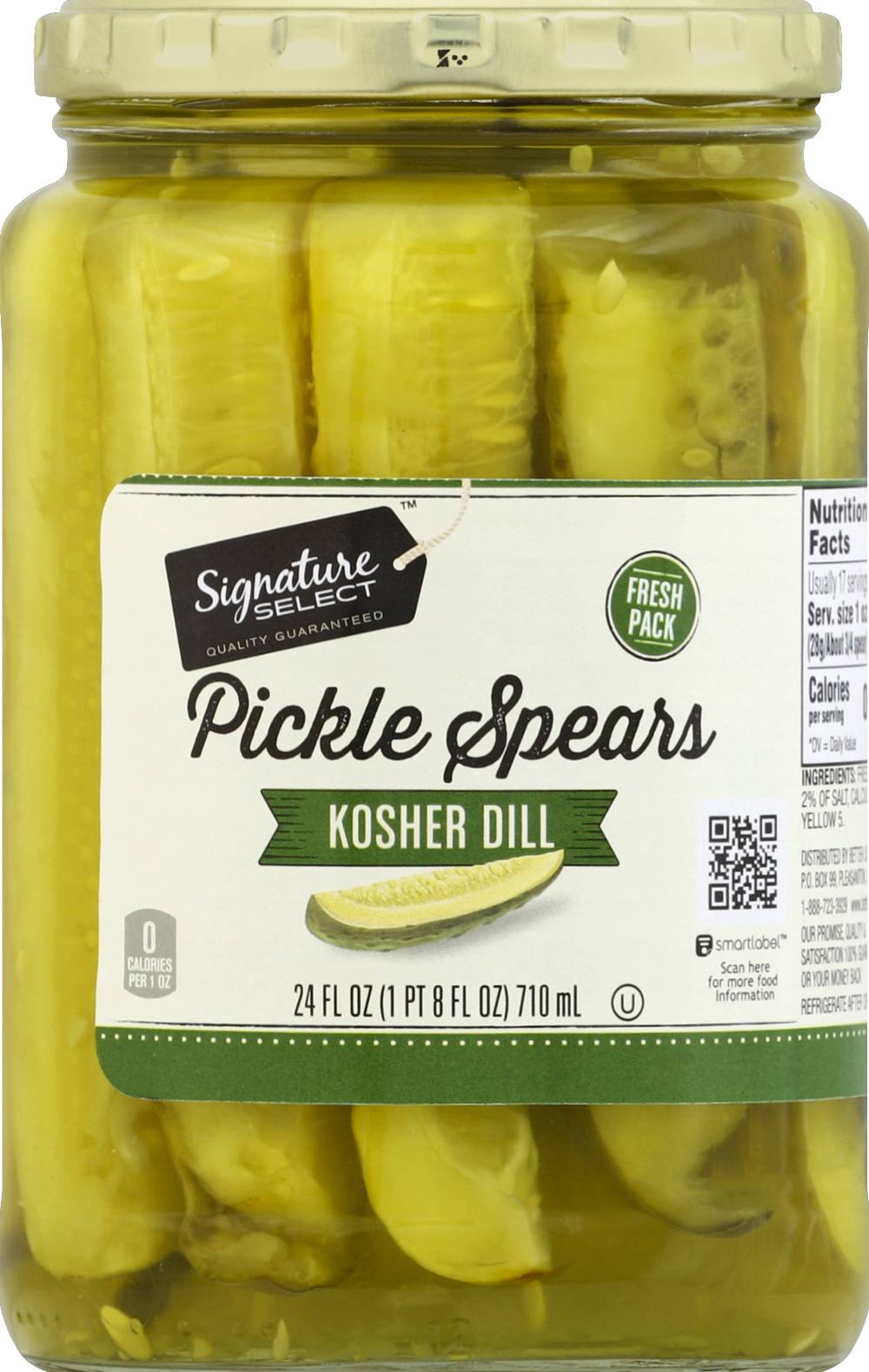 Signature Select Kosher Dill Pickle Spears (1.56 lbs)