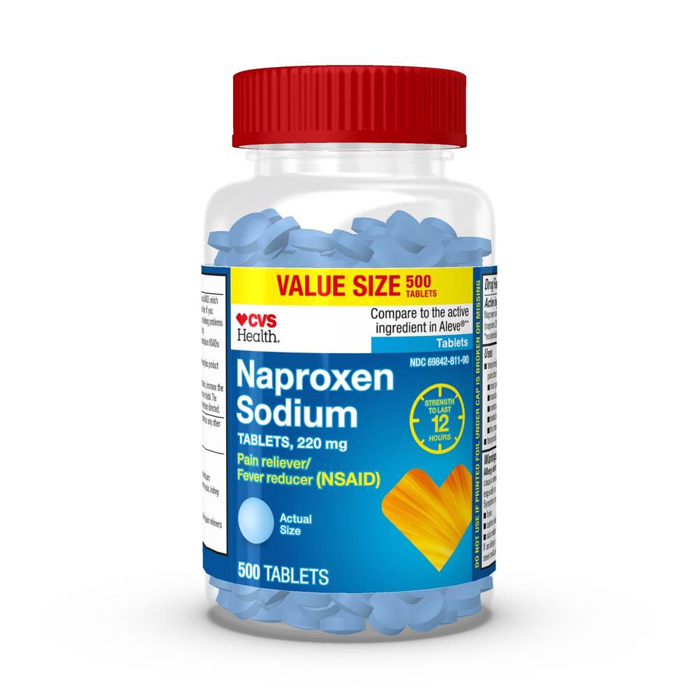 Cvs Health Naproxen Sodium 220 Mg Tablets, 500 Ct