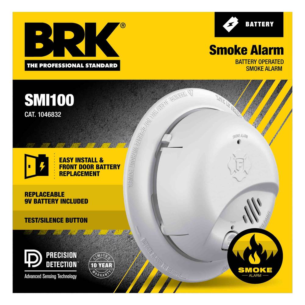 First Alert BRK Battery-operated Ionization Sensor Smoke Detector | 1046832