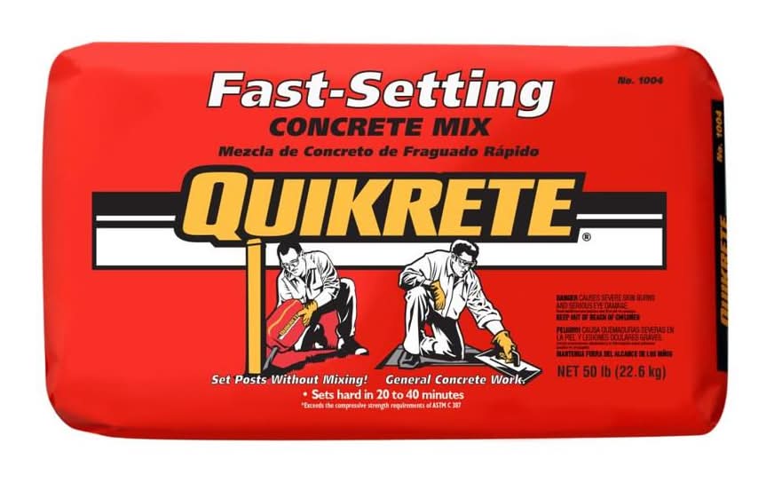 QUIKRETE 50 -lb Fast setting Concrete mix