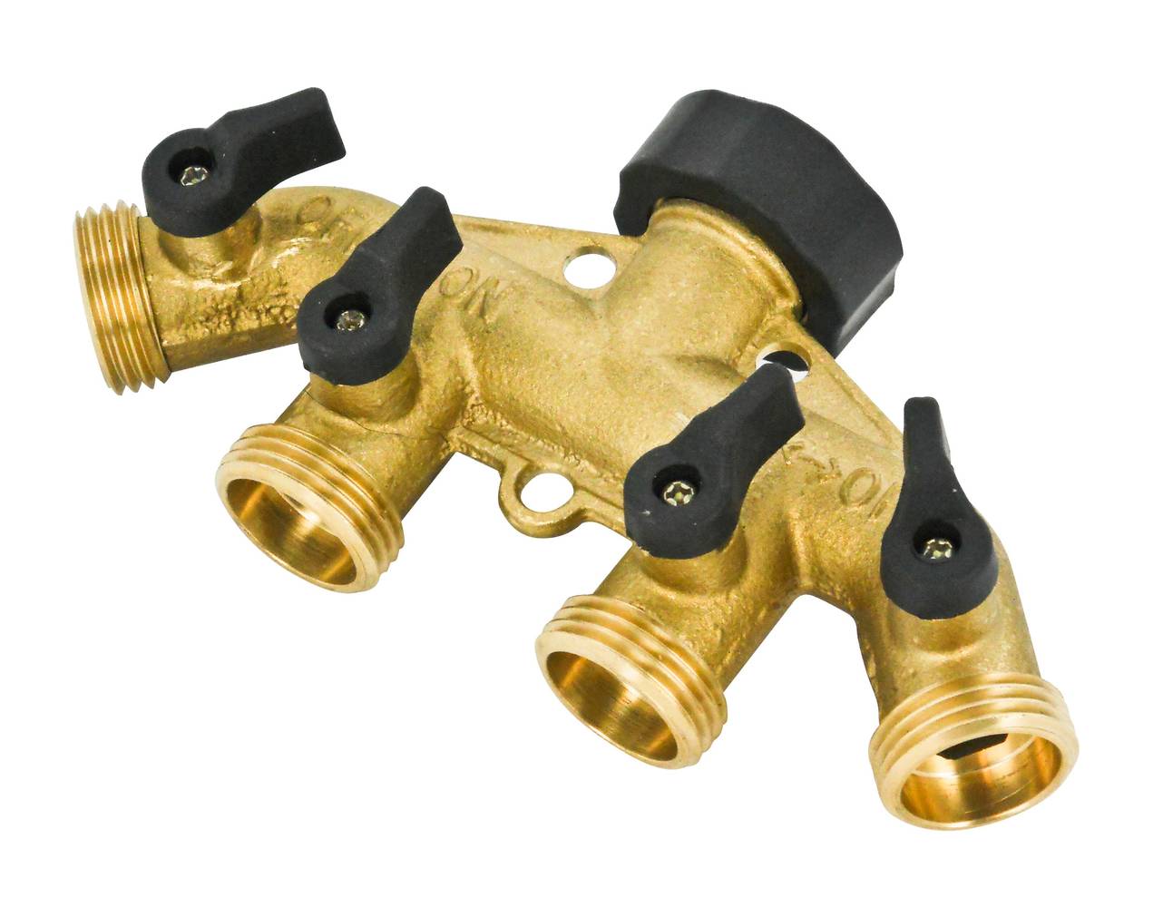 Project Source Brass 4-Way Restricted-Flow Water Shut-Off | 8813