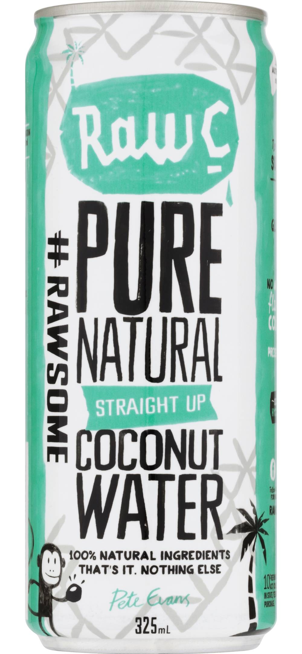 Raw C Pure Natural Straight Up Coconut Water (325mL)