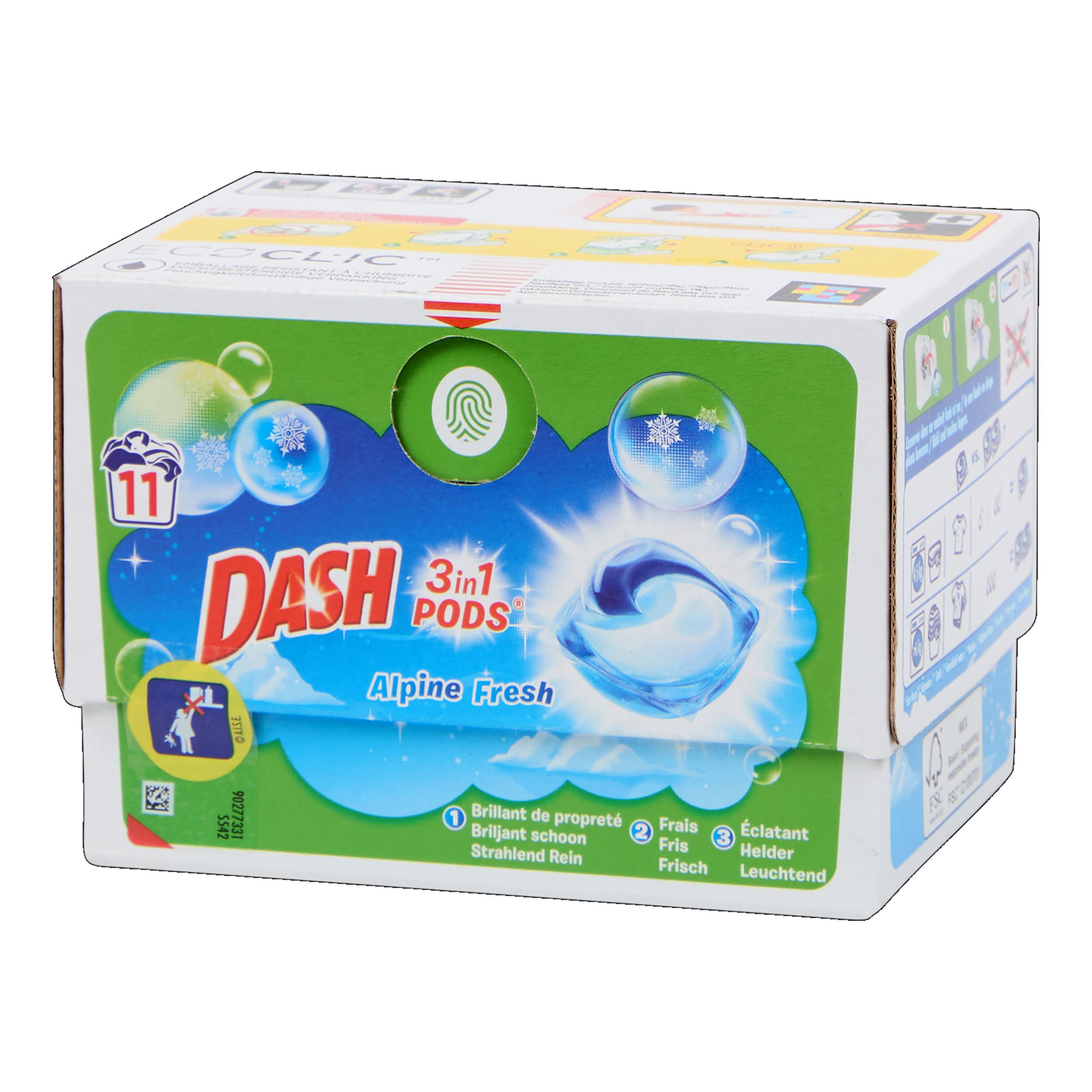 Dash Lessive Alpine Fresh * 11