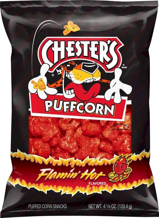 Chester's Puffcorn Puffed Corn Snacks ( flamin' hot)