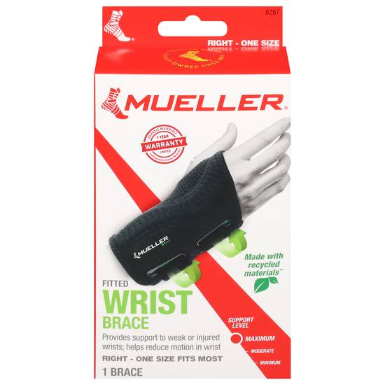 Mueller Green Fitted Wrist Brace (1 ct)