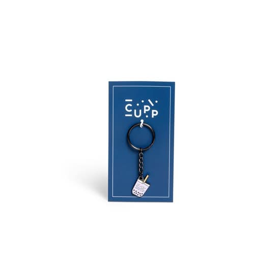 Enamel Keychain - Taro Purple