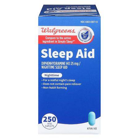 Walgreens Nighttime Sleep Aid Mini-Caplets