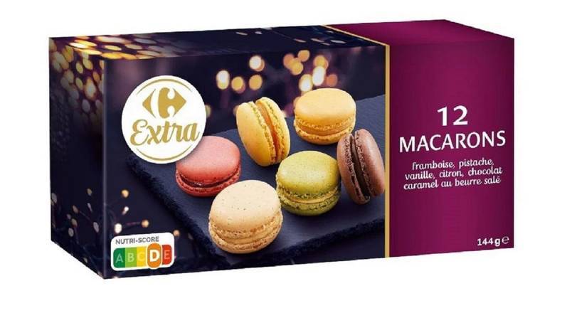 Carrefour Extra - Macarons (citron - pistache - framboise - vanille - chocolat - caramel)