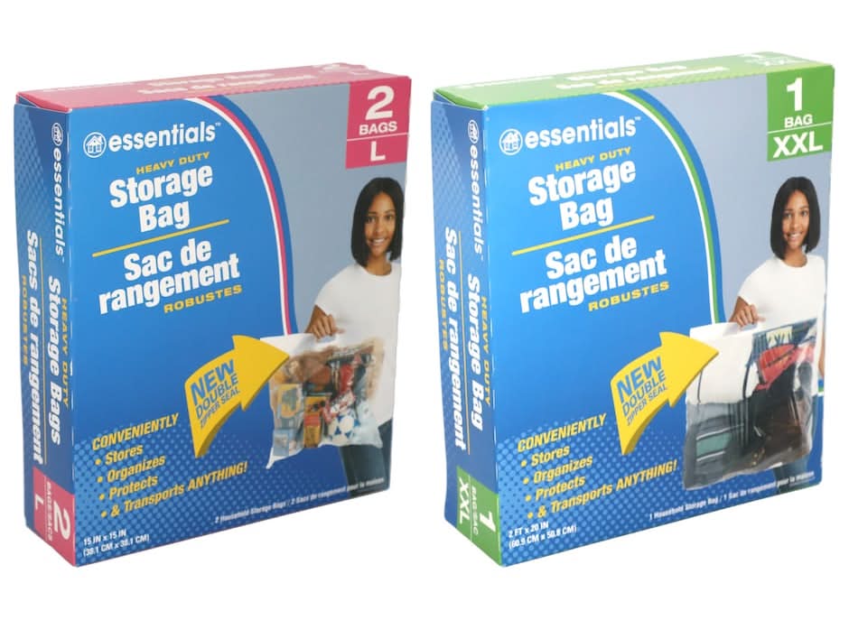 Essentials Heavy Duty Storage Bags (2 pack)