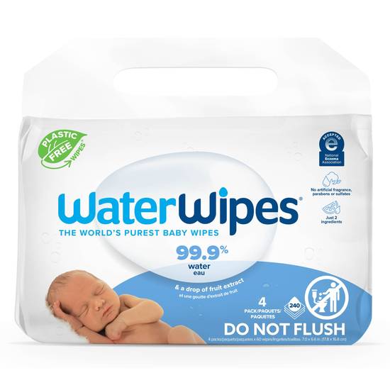 WaterWipes Baby Wipes, 240 CT
