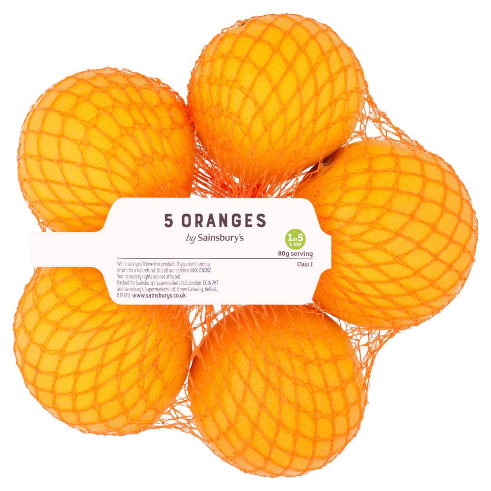 Sainsbury's Oranges x5