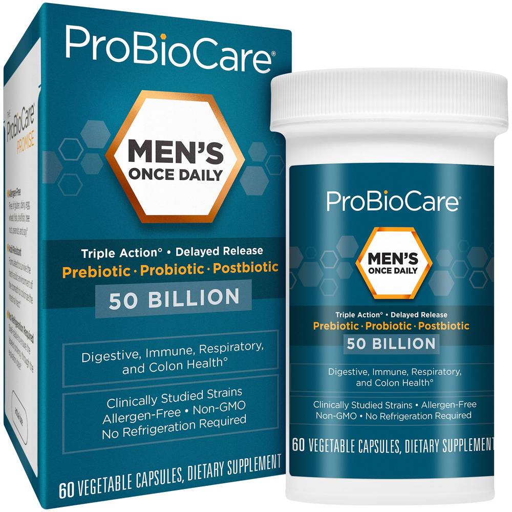 ProBioCare Men’s Once Daily Probiotic 50 Billion Supplement Capsulses (60 ct)