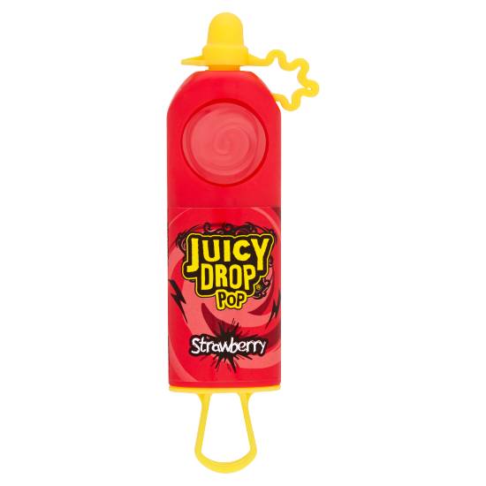 Juicy Drop Strawberry, Lollipop With Sour Gel (26g)