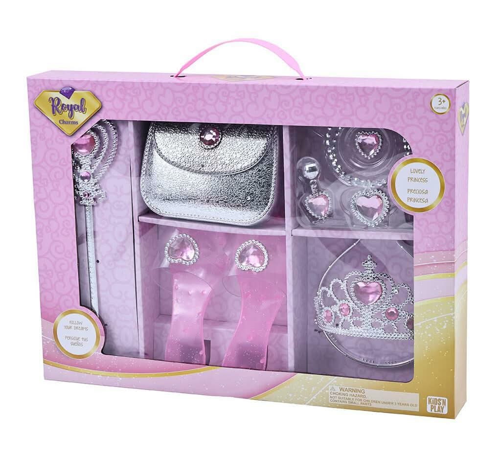 Royal charms · Set princesas, plateado