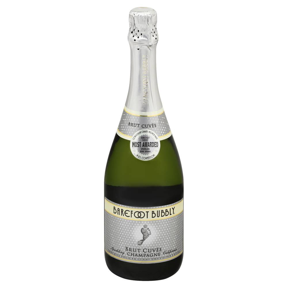 Barefoot Bubbly Brut Cuvee Champagne Sparkling Wine (750 ml)