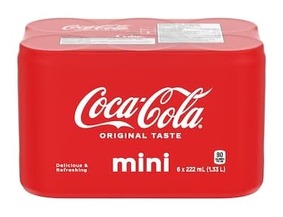 Coca-cola soda au goût original - original taste soda (6 pièces, 222 ml)