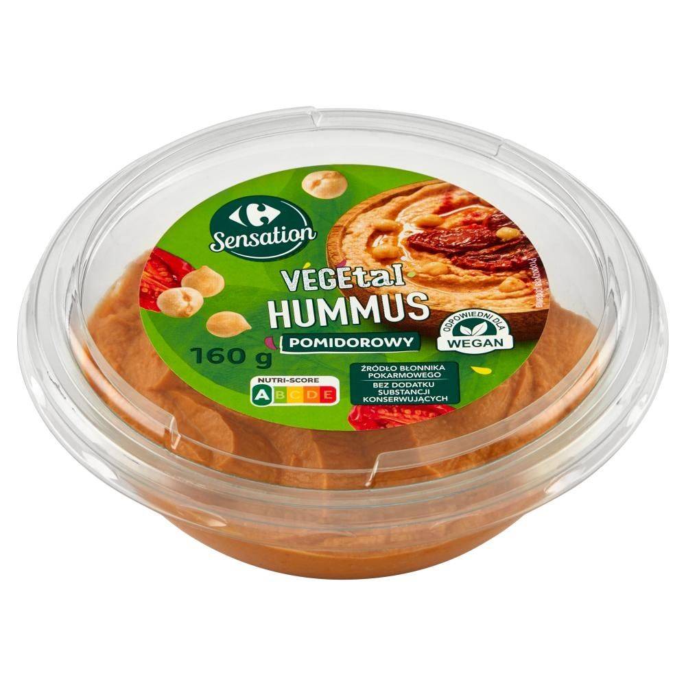 Carrefour Sensation Vegetal Hummus pomidorowy 160 g