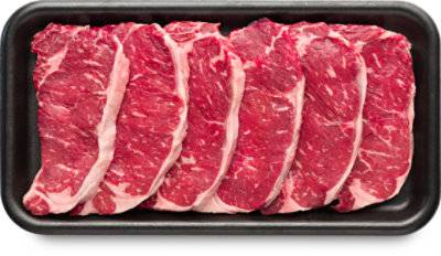 Usda Choice Beef Top Loin Ny Strip Steak Thin Boneless Value Pack