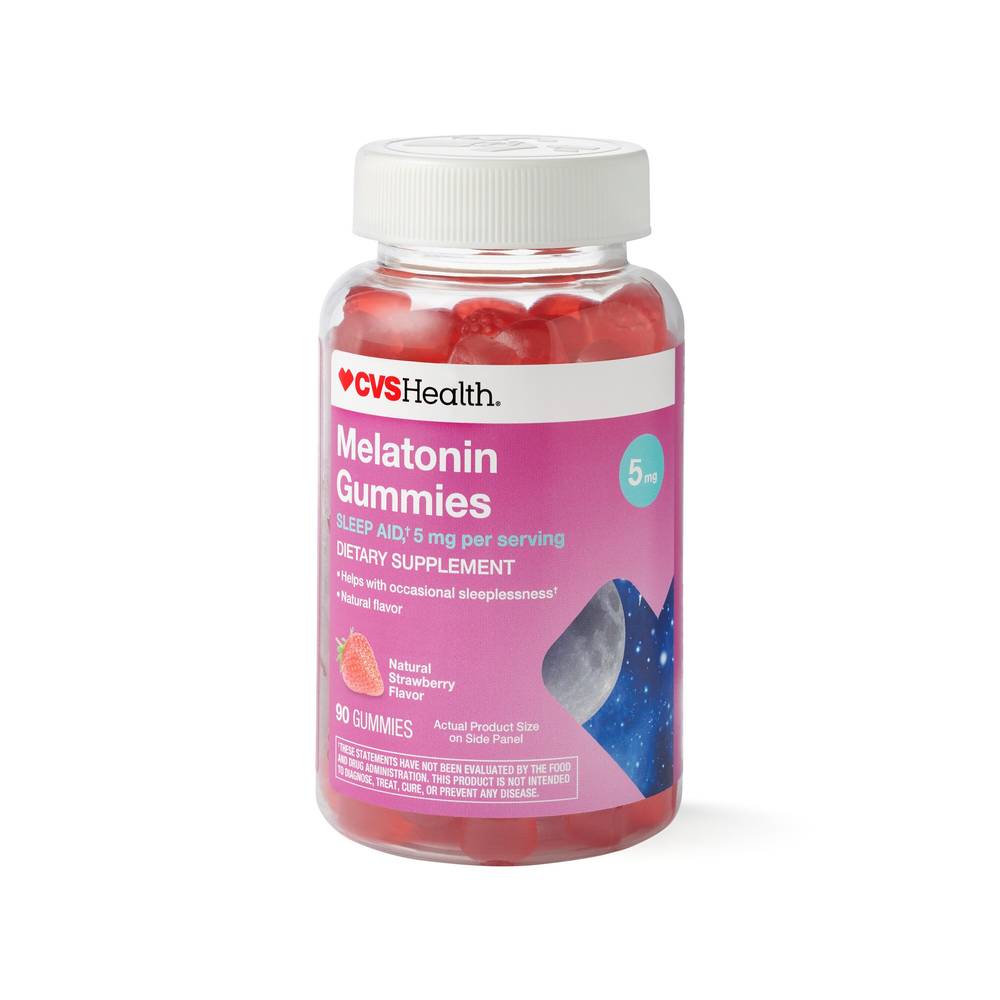 Cvs Health Melatonin Sleep Aid Gummies 5mg (strawberry )