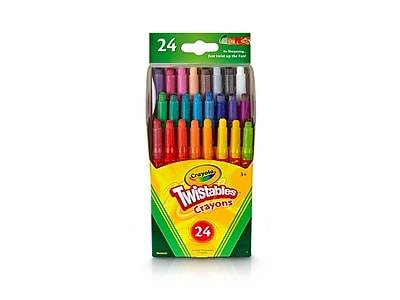 Crayola Mini Twistables Crayons, 24/Box (52-9724)