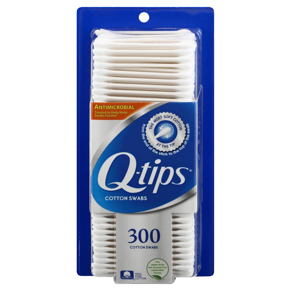 Q-tips Antimicrobial Cotton Swabs (300 ct)